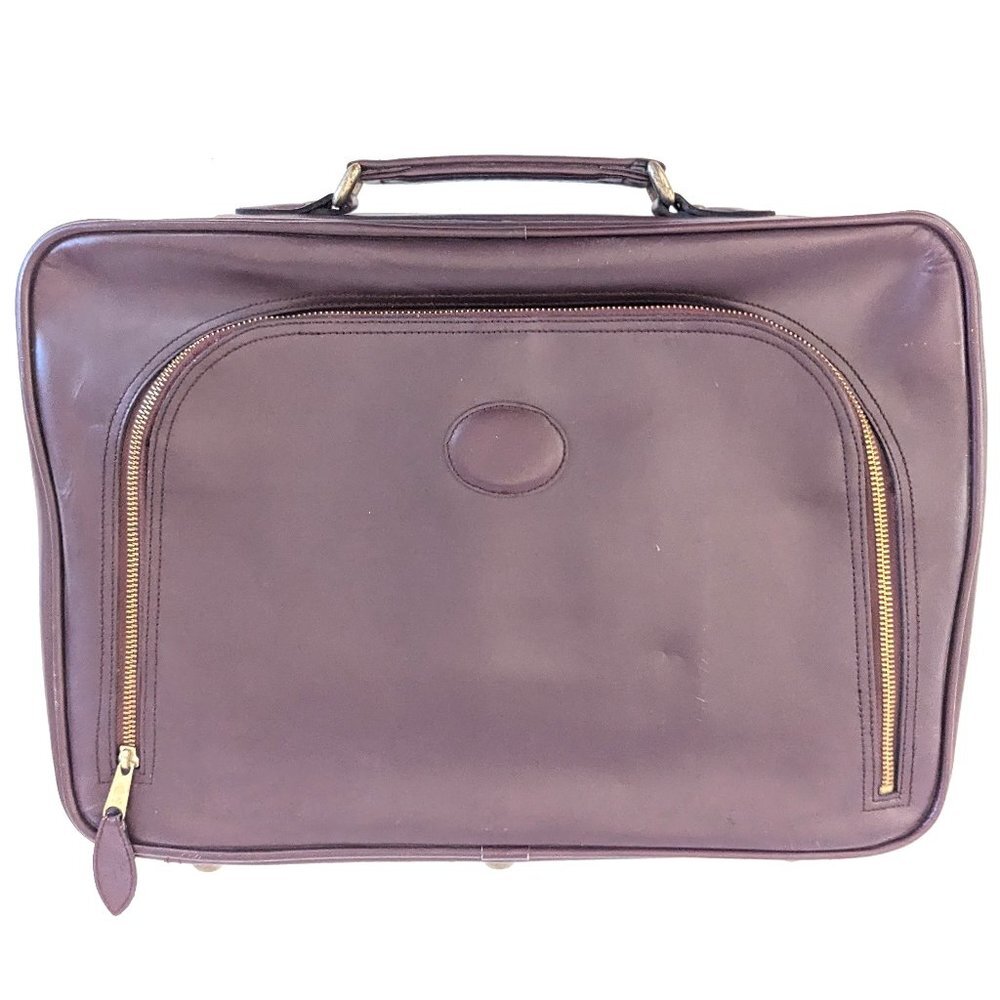 ✨ Citicorp Branded Leather Zip Up Briefcase ✨